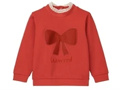 Liewood holiday bow dark red/apple red sweatshirt Rakel